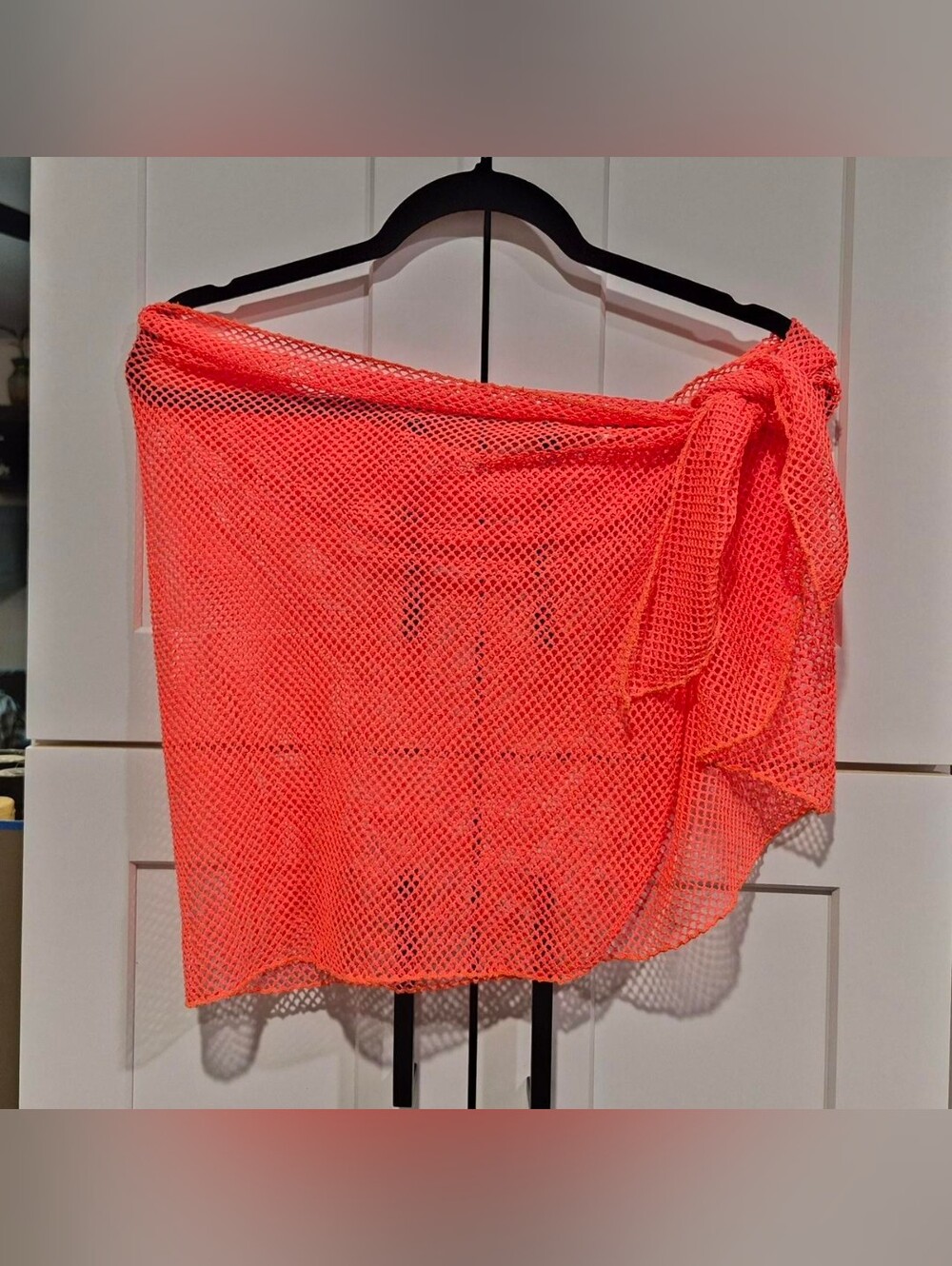 Coral Mesh Swim Sarong Cover-Up